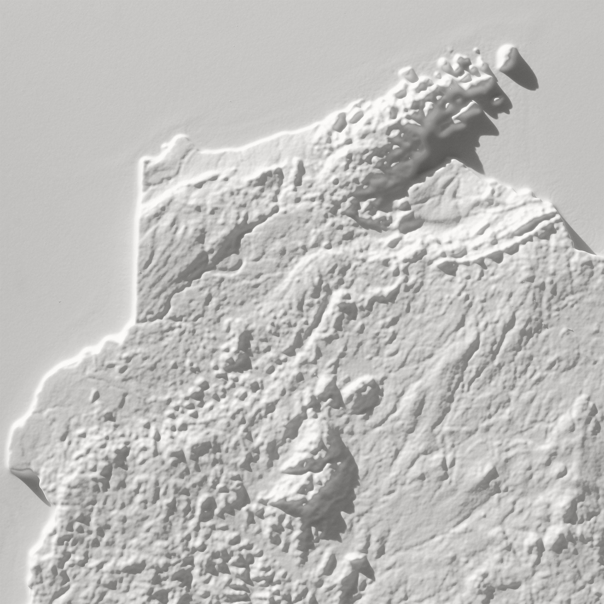 Wisconsin 3D Raised Relief Map - Muir Way - 3D