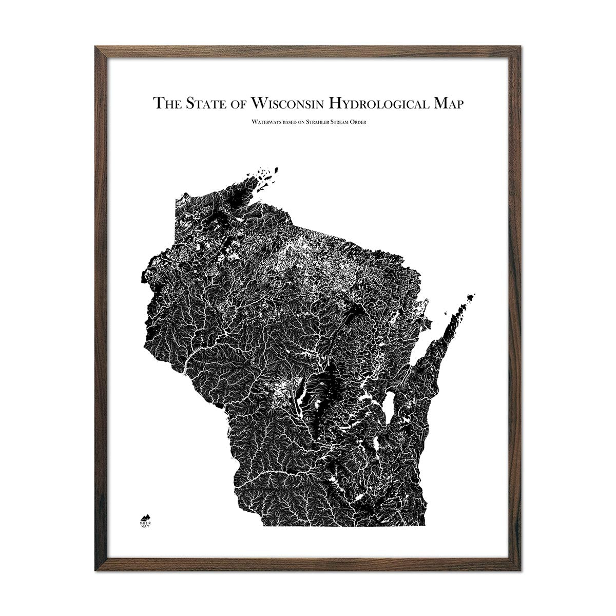 Wisconsin Hydrological Map - Muir Way - Hydrology