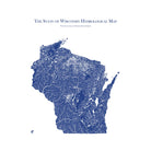Wisconsin Hydrological Map - Muir Way - Hydrology