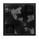 The World on a Quincuncial Projection Black - Muir Way - Vintage Map
