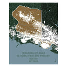 Wrangell - St. Elias National Park and Preserve Map - Muir Way - National Park