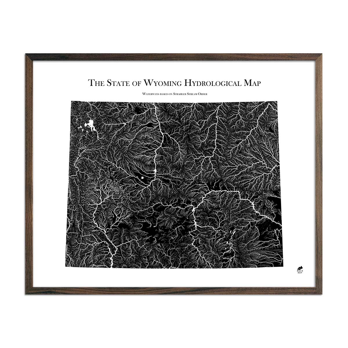Wyoming Hydrological Map - Muir Way - Hydrology