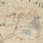 Yellowstone Topographic Map of Mammoth Springs and Travertine Terraces 1904 Map - Muir Way - Vintage Map