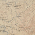 Yellowstone Topographic Map of Canyon Section 1904 Map - Muir Way - Vintage Map