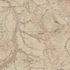 Yellowstone Topographic Map of Canyon Section 1904 Map - Muir Way - Vintage Map