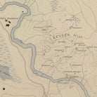 Yellowstone Topographic Map of Central Upper Geyser Basin 1904 Map - Muir Way - Vintage Map