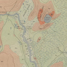 Yellowstone Geologic Map of Firehole Geyser Basin 1904 Map - Muir Way - Vintage Map
