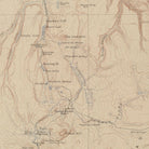 Yellowstone Topographic Map of Gallatin 1904 Map - Muir Way - Vintage Map