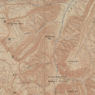 Yellowstone Topographic Map of Ishawooa 1904 Map - Muir Way - Vintage Map