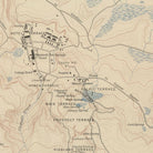 Yellowstone Topographic Map of Mammoth Hot Springs 1904 Map - Muir Way - Vintage Map