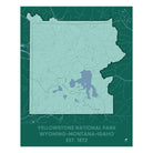 Yellowstone National Park Map - Muir Way - National Park