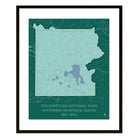 Yellowstone National Park Map - Muir Way - National Park