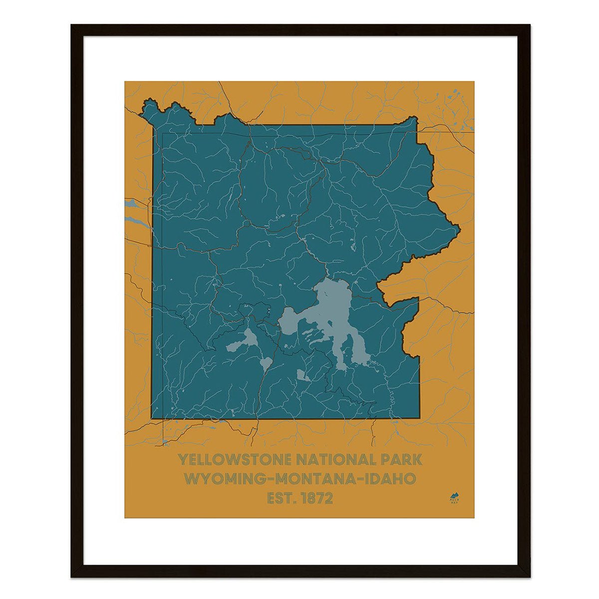 Yellowstone National Park Map - Muir Way - National Park
