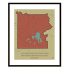Yellowstone National Park Map - Muir Way - National Park