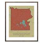 Yellowstone National Park Map - Muir Way - National Park