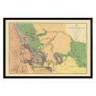 Yellowstone and Missouri Rivers Map 1869 - Muir Way - Vintage Map