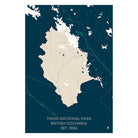 Yoho National Park Map - Muir Way - National Park