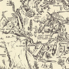 Yosemite Valley Whimsical 1946 Map - Muir Way - Vintage Map
