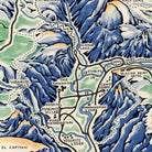 Yosemite National Park 1955 Map - Muir Way - Vintage Map