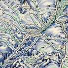 Yosemite National Park 1955 Map - Muir Way - Vintage Map