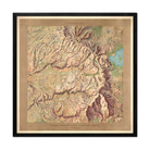 Yosemite National Park Map 1914 - Muir Way - Vintage Map