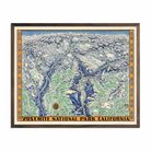 Yosemite National Park 1955 Map - Muir Way - Vintage Map