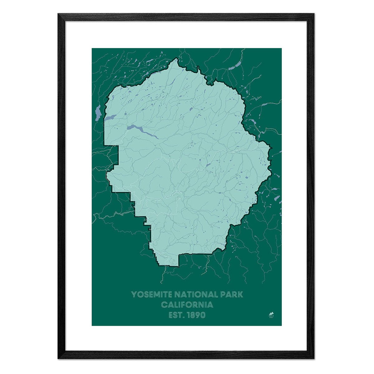 Yosemite National Park Map - Muir Way - National Park