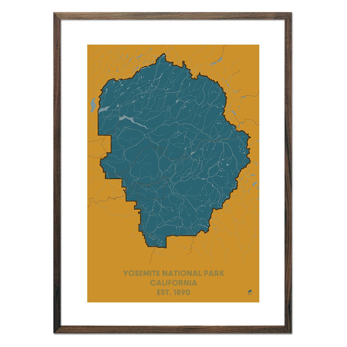 Yosemite National Park Map - Muir Way - National Park