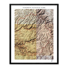 Yosemite Shaded Relief Map - Muir Way - Relief Series