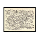 Yosemite Valley Whimsical 1946 Map - Muir Way - Vintage Map