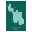 Zion National Park Map - Muir Way - National Park
