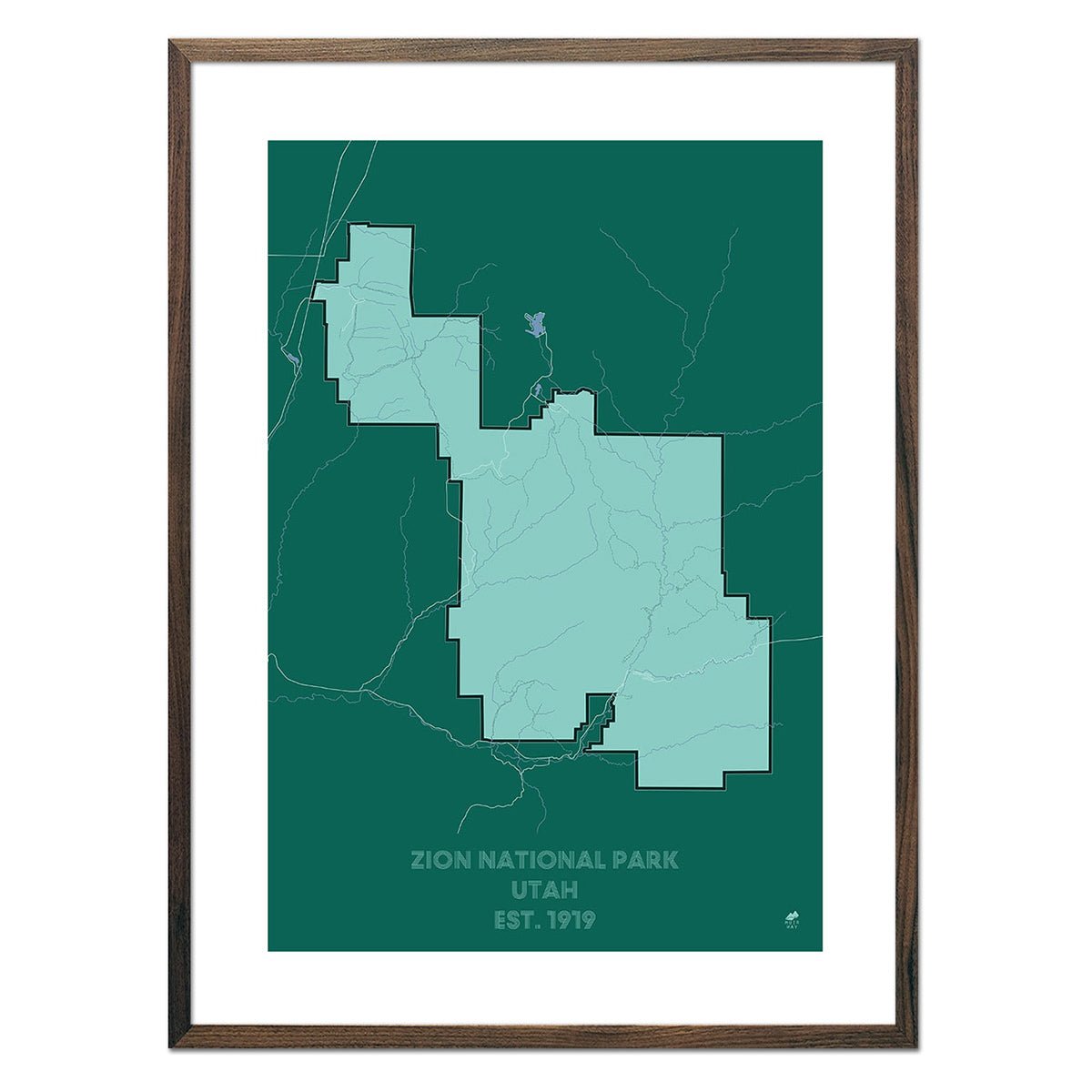 Zion National Park Map - Muir Way - National Park