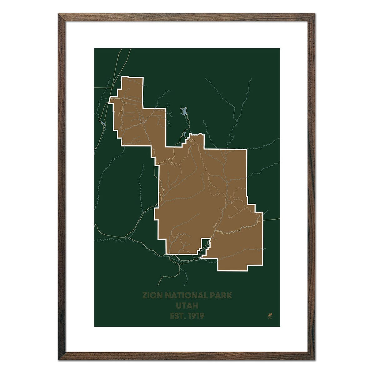 Zion National Park Map - Muir Way - National Park