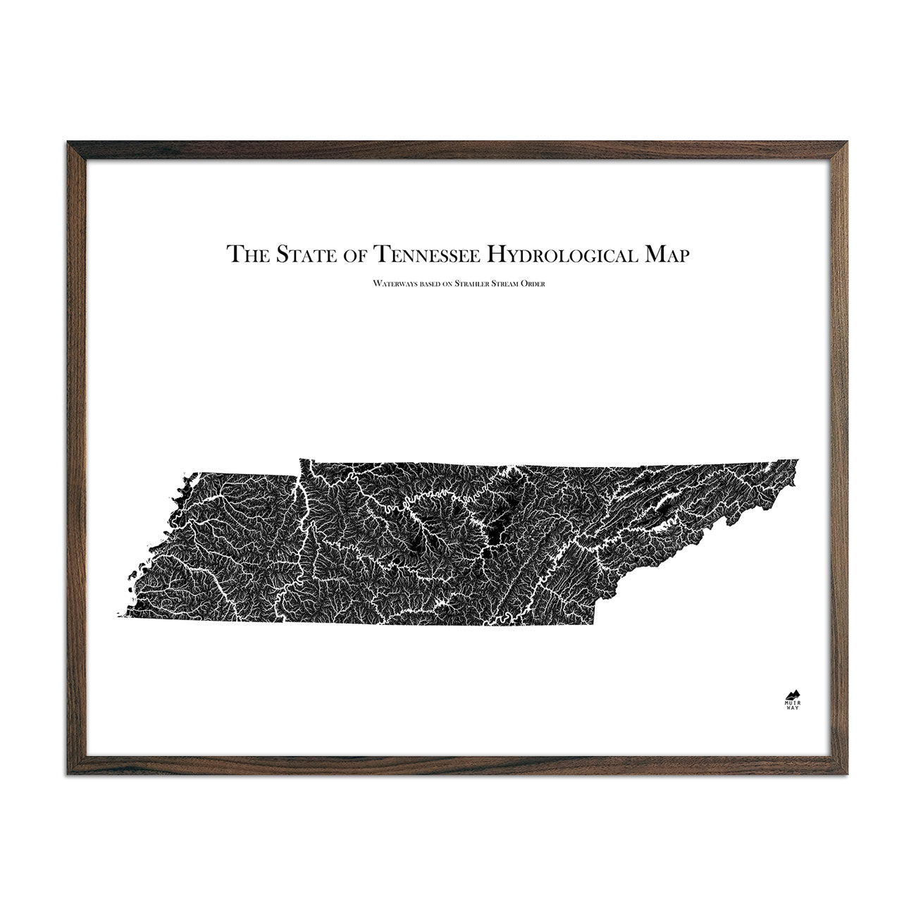 Tennessee Hydrological Map - Muir Way - Hydrology