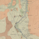 Yellowstone Geologic Map of Upper Geyser Basin 1904 Map - Muir Way - Vintage Map