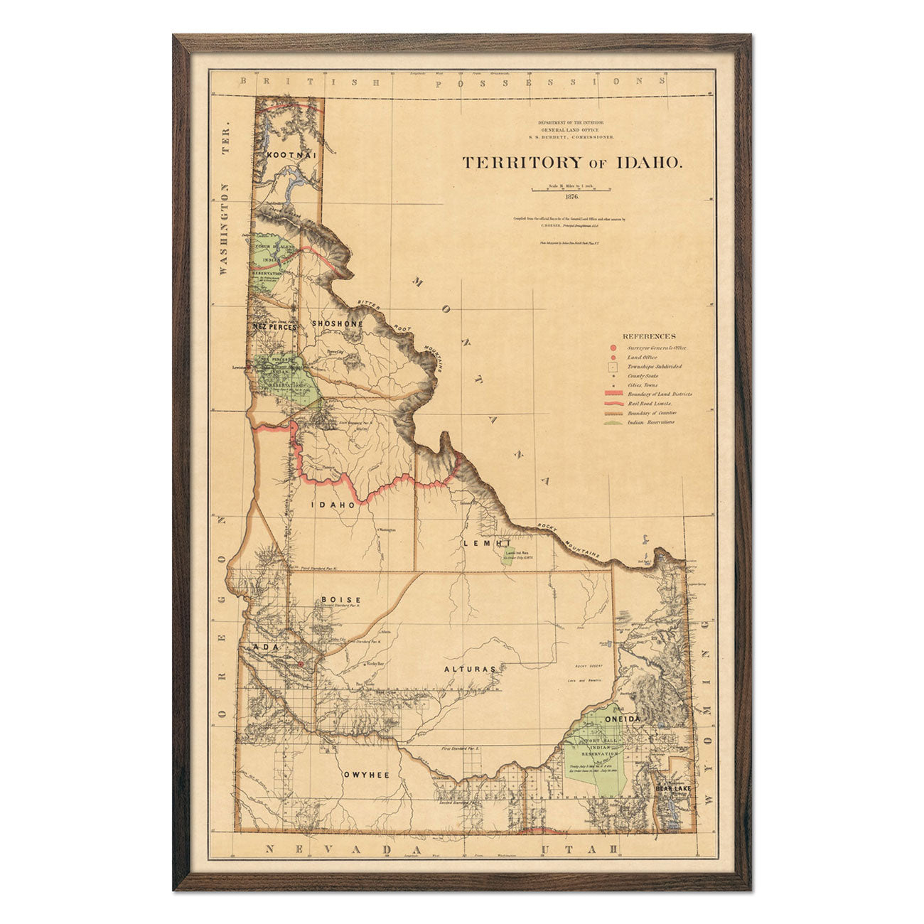 1876 State Map Collection