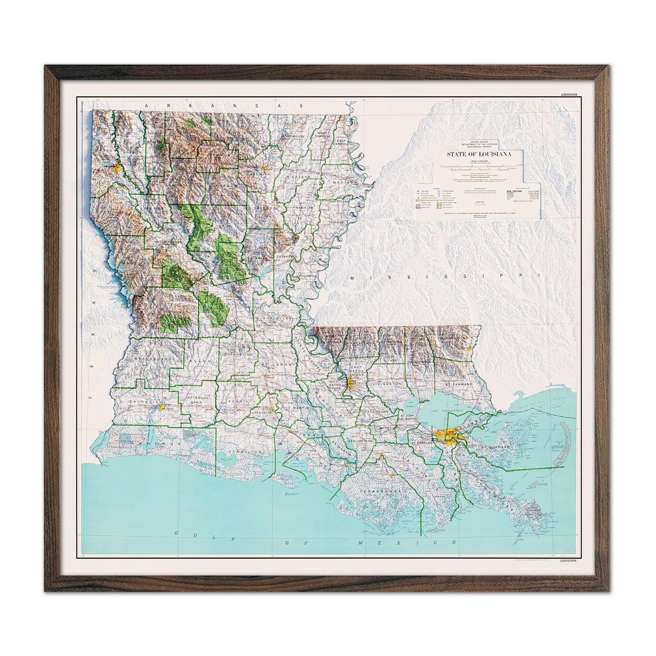 Louisiana Maps - Muir Way