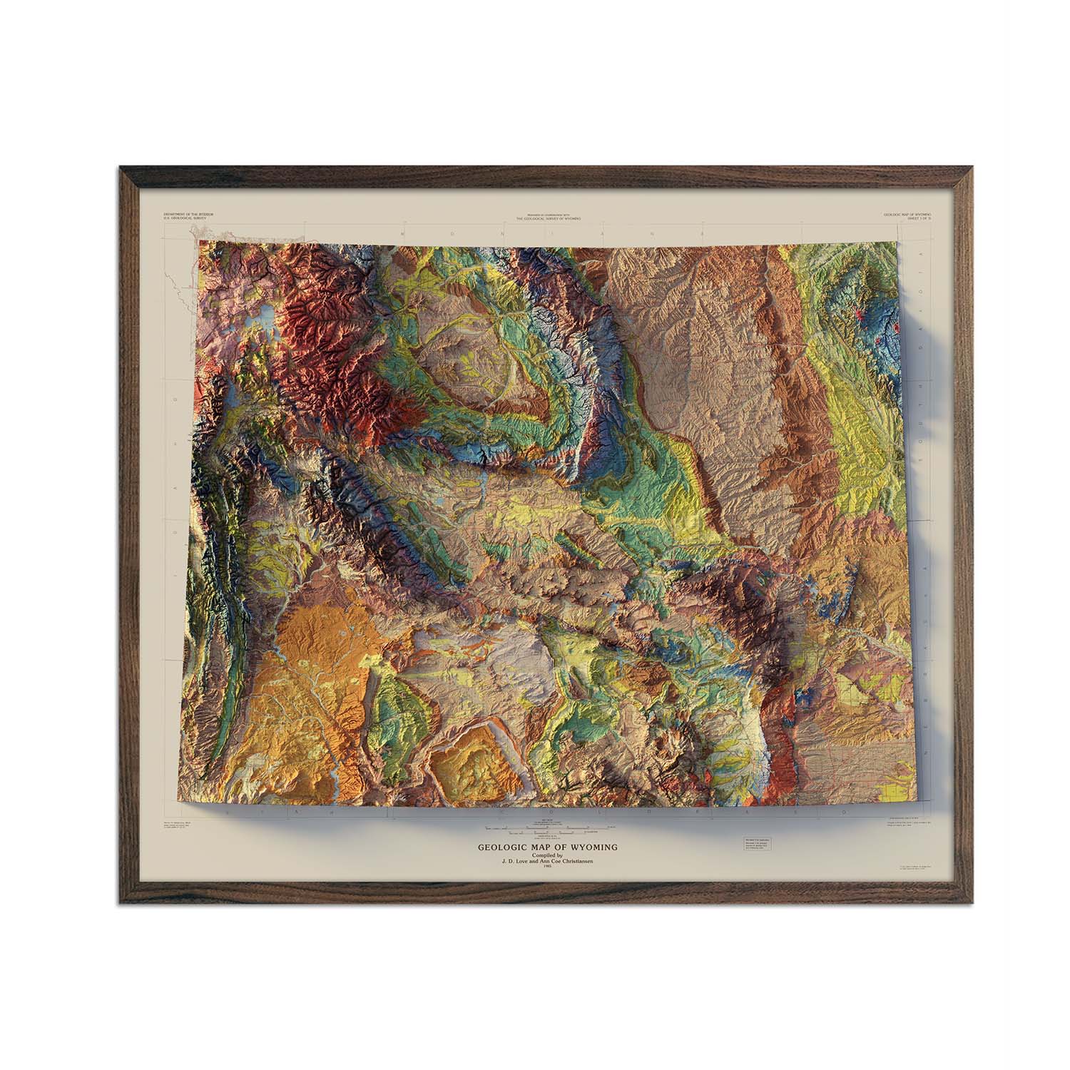 wyoming relief maps