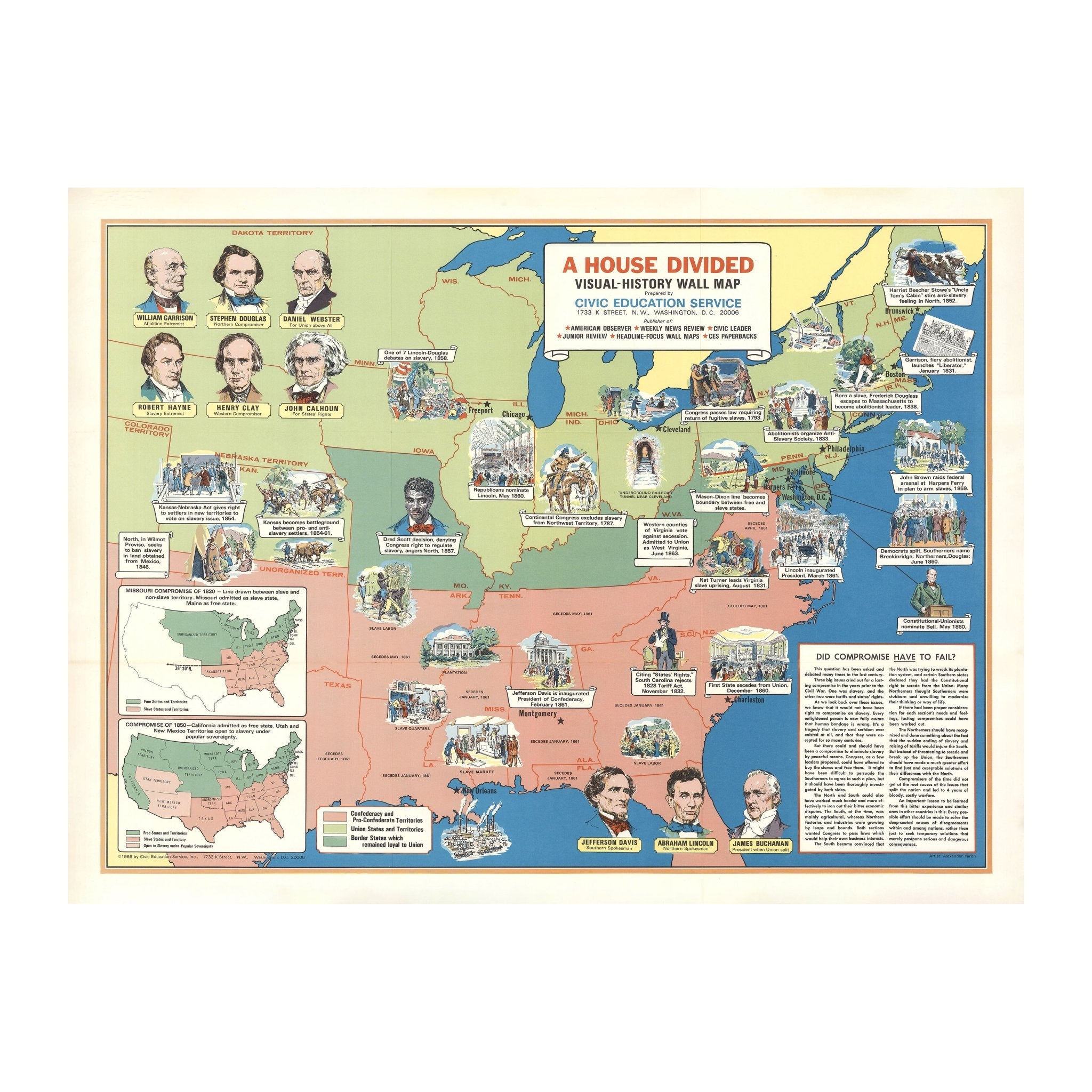A House Divided - Muir Way - Vintage Map