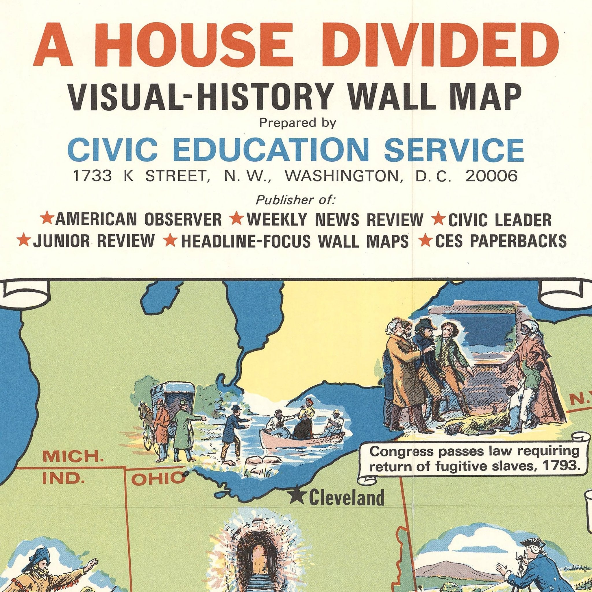 A House Divided - Muir Way - Vintage Map