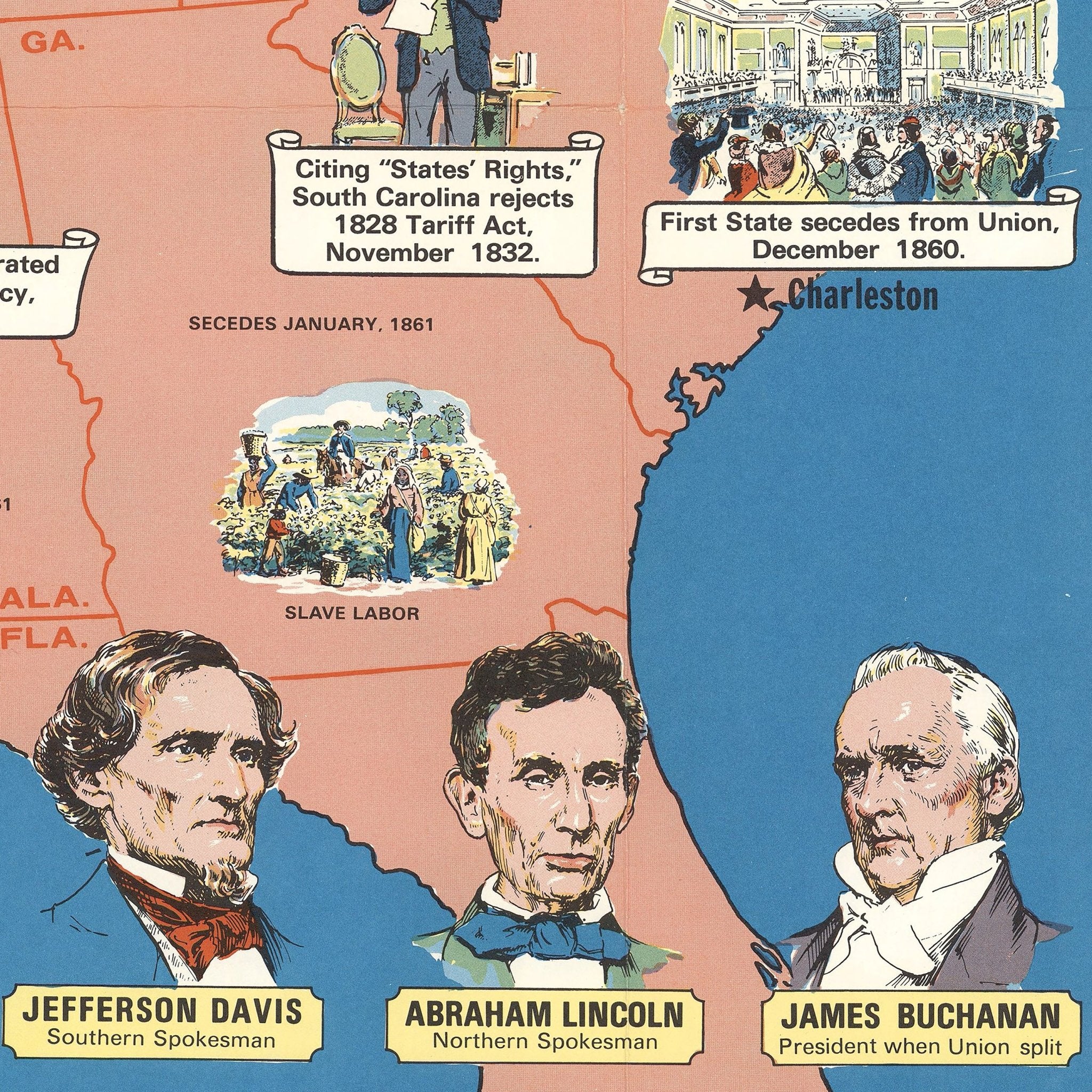 A House Divided - Muir Way - Vintage Map