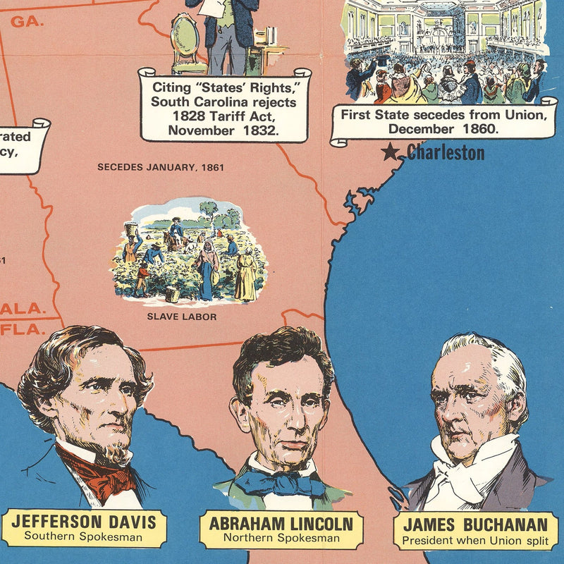 A House Divided - Muir Way - Vintage Map