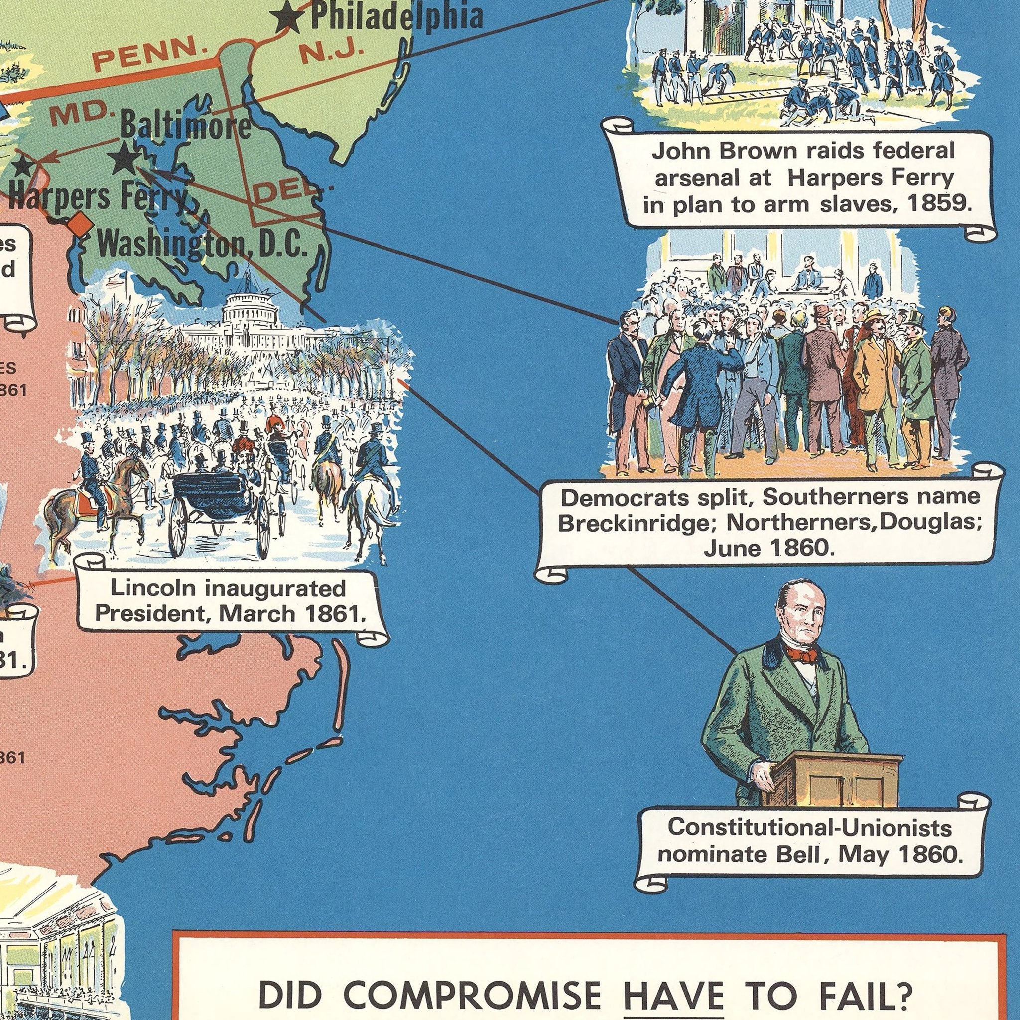 A House Divided - Muir Way - Vintage Map