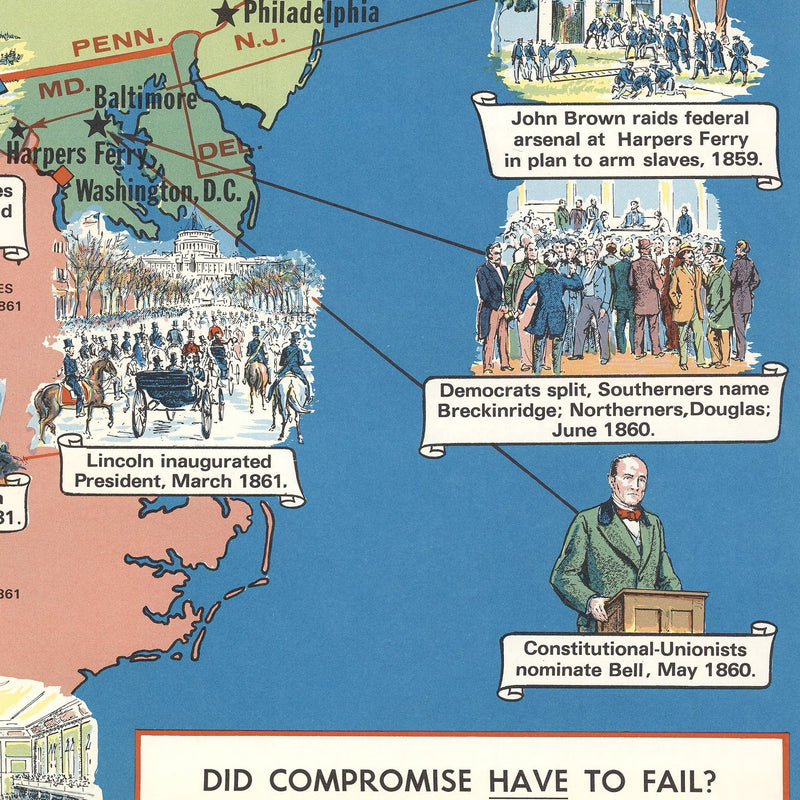 A House Divided - Muir Way - Vintage Map