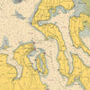 Admiralty Inlet and Puget Sound Nautical Chart 1948