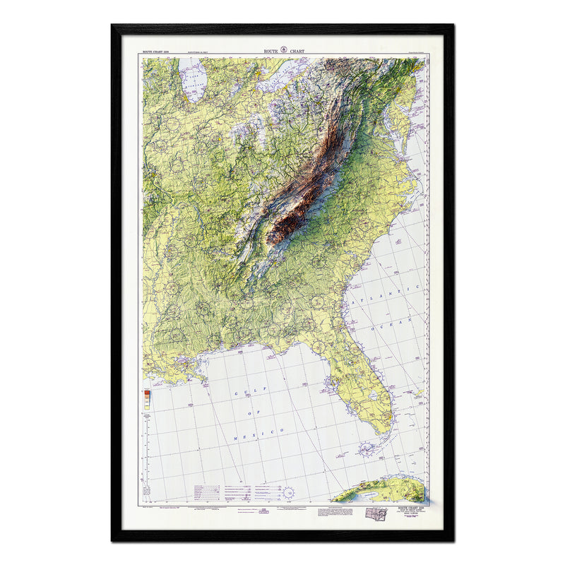 Aeronautical Chart of the Southeast USA - 1950