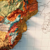 Africa Continent 1923 Shaded Relief Map