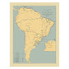Air Lines in South America with Avianca Routes 1943