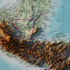 Central America 1952 Shaded Relief Map