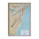 Appalachian Trail 1981 3D Raised Relief Map - Muir Way - 3D